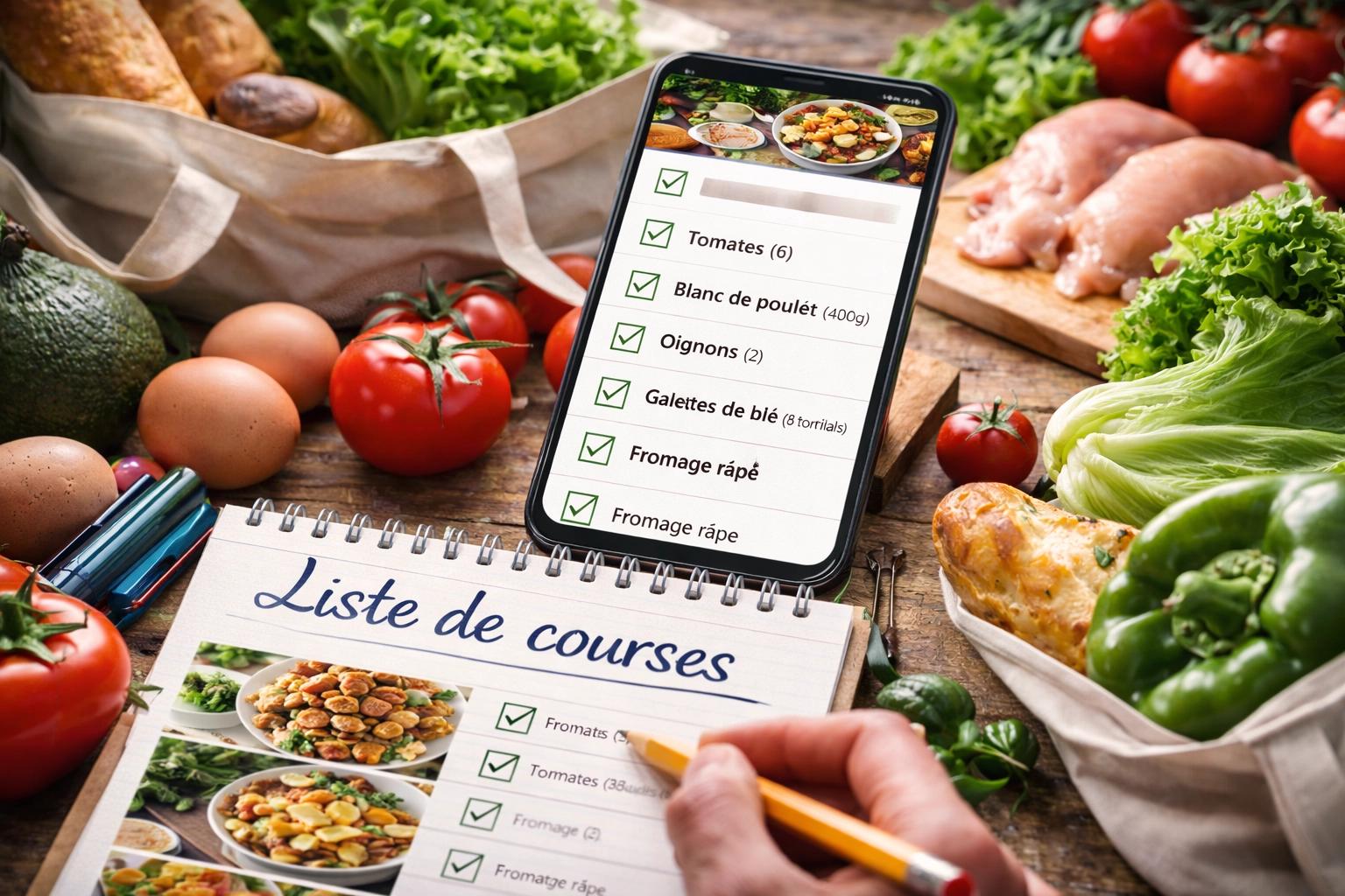 Générateur de liste de courses : comment gagner du temps (et arrêter d’acheter n’importe quoi)